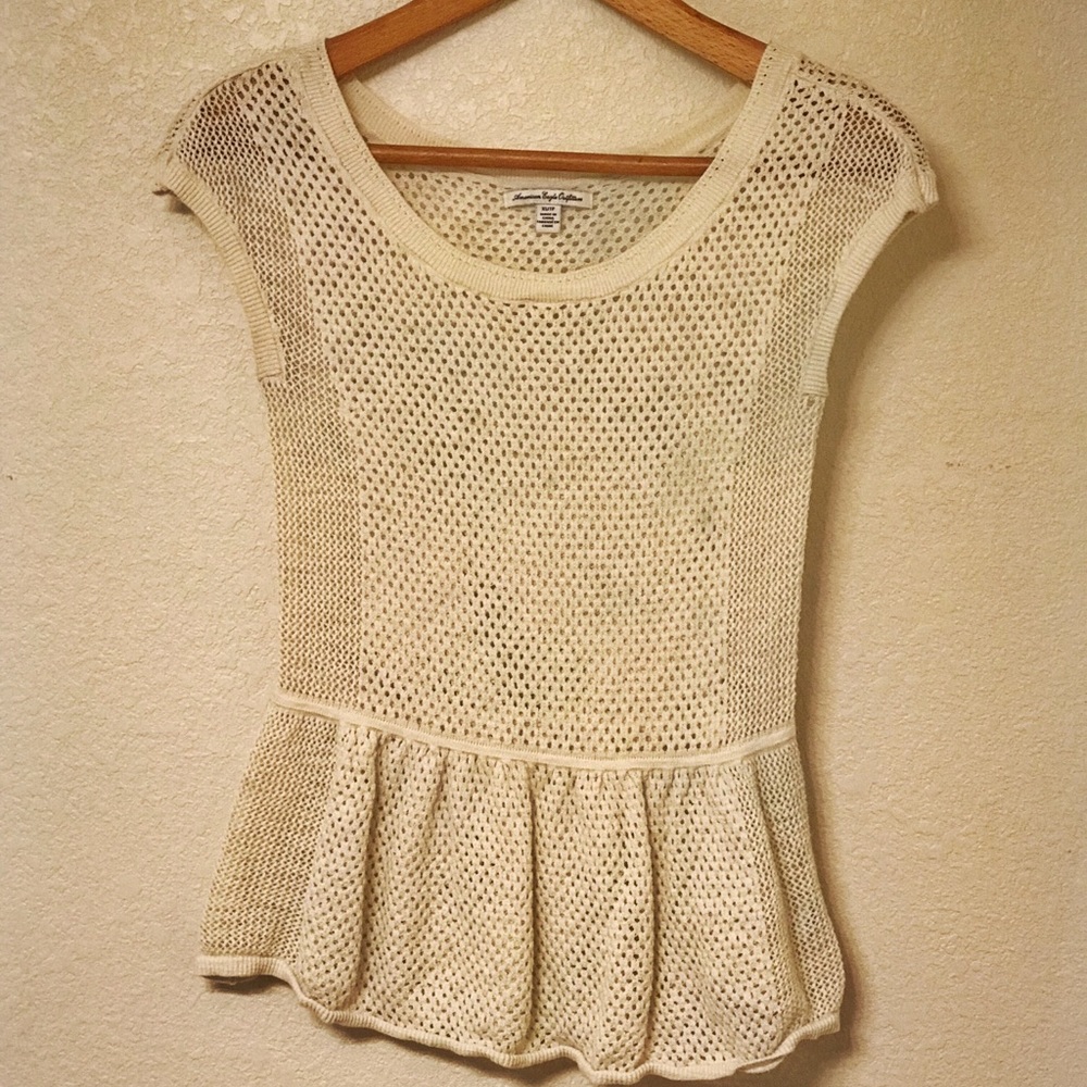 🦋☀️Boho crochet peplum top☀️🦋